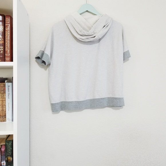 Lazy Day Gray Comfy Oversized Sweatshirt with Hood - Picture 3 of 3